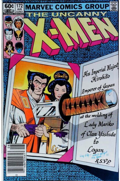 Couverture de UNCANNY X-MEN (1963) #172 - par Paul Smith - lecubeacomics.com