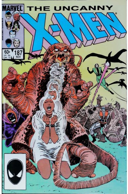 Couverture de UNCANNY X-MEN (1963) #187 - par John Romita Jr. - lecubeacomics.com