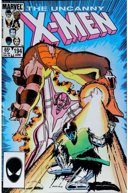 Couverture de UNCANNY X-MEN (1963) #194 - par John Romita Jr. - lecubeacomics.com