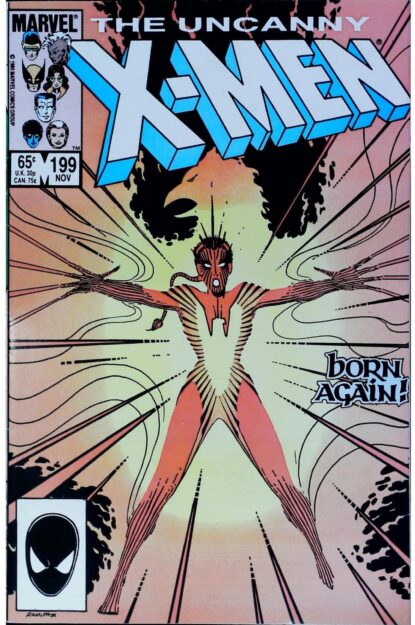 Couverture de UNCANNY X-MEN (1963) #199 - par John Romita Jr. - lecubeacomics.com