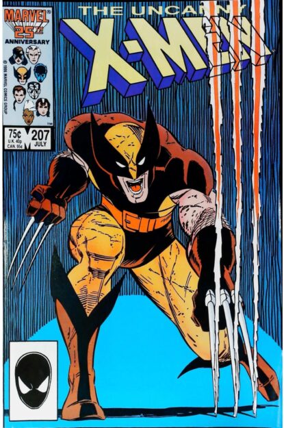 Couverture de UNCANNY X-MEN (1963) #207 - par John Romita Jr. - lecubeacomics.com