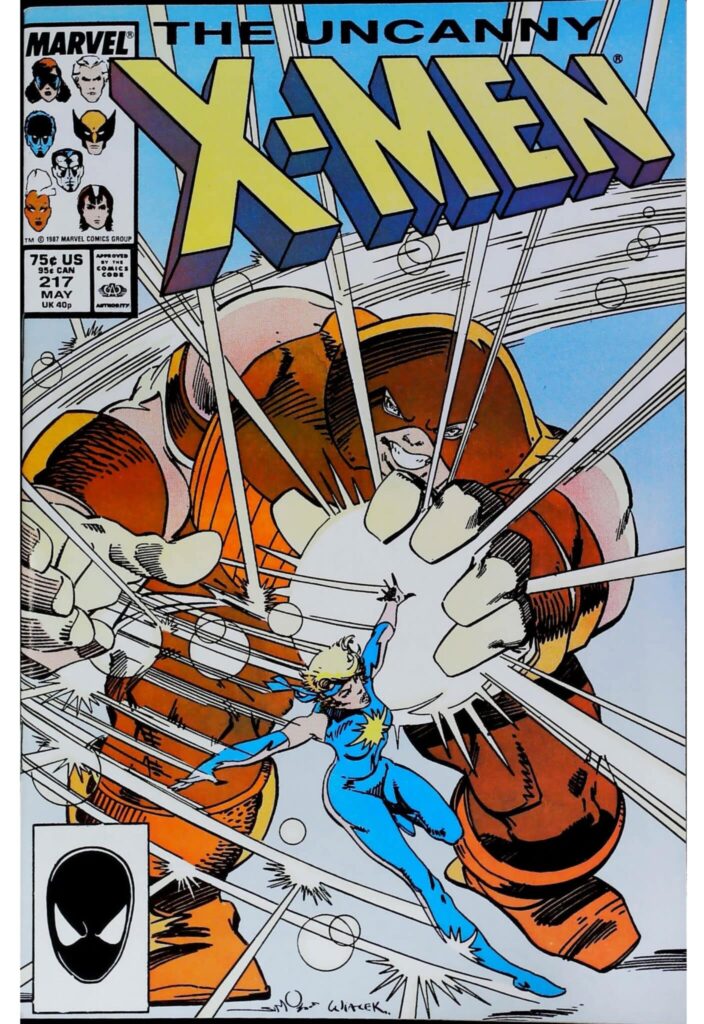 Uncanny X-Men #217, vue de l'exemplaire