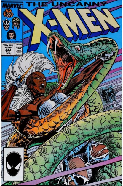 Couverture de UNCANNY X-MEN (1963) #223 - par Kerry Gammill - lecubeacomics.com