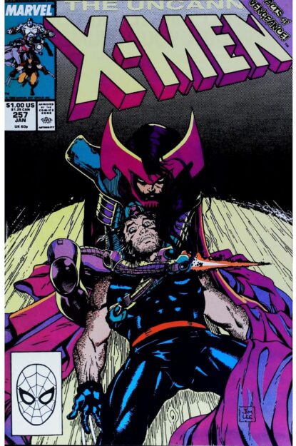 Couverture de UNCANNY X-MEN (1963) #257 - par Jim Lee - lecubeacomics.com
