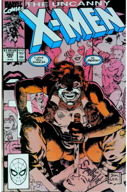 Couverture de UNCANNY X-MEN (1963) #260 - par Jim Lee - lecubeacomics.com