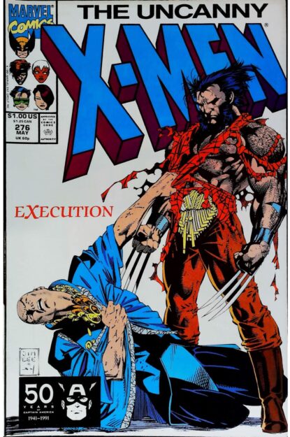 Couverture de UNCANNY X-MEN (1963) #276 - par Jim Lee - lecubeacomics.com