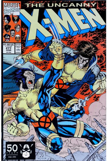 Couverture de UNCANNY X-MEN (1963) #277 - par Jim Lee - lecubeacomics.com