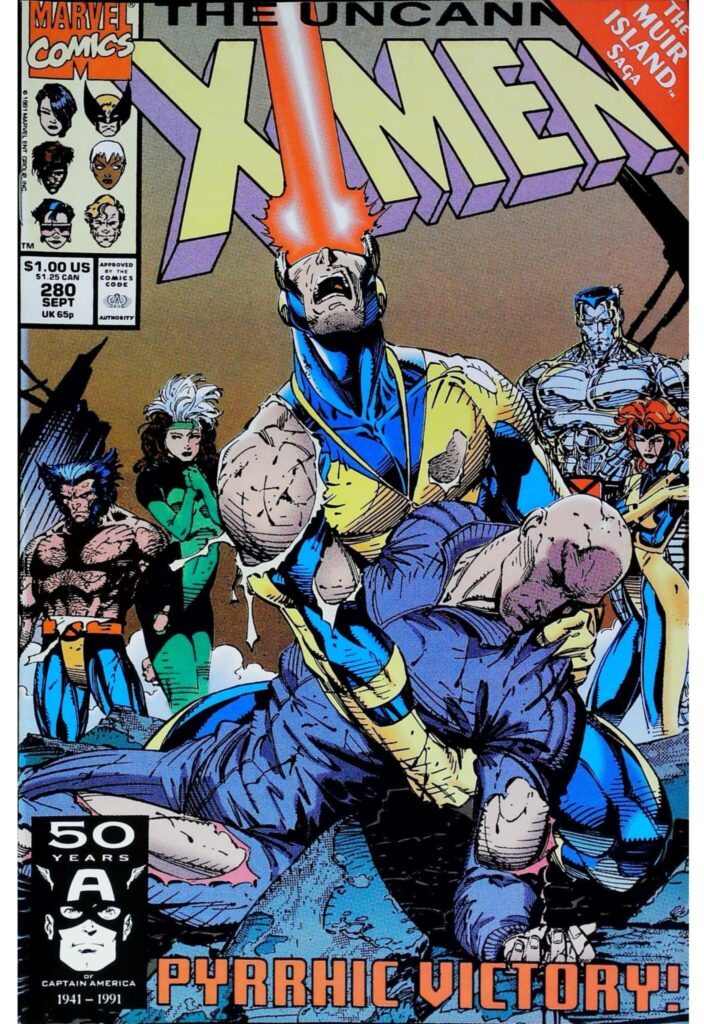 Uncanny X-Men #280, vue de l'exemplaire