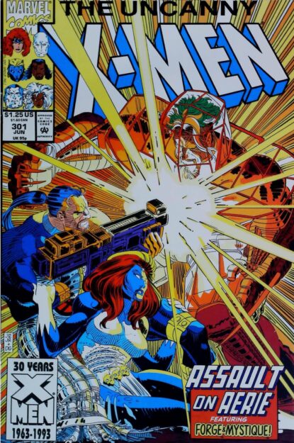Couverture de UNCANNY X-MEN (1963) #301 - par John Romita Jr. - lecubeacomics.com