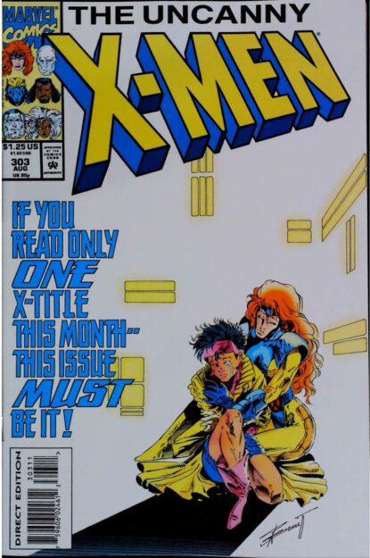 Couverture de UNCANNY X-MEN (1963) #303 - par Richard Bennett - lecubeacomics.com