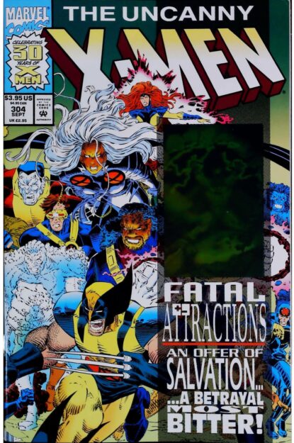 Couverture de UNCANNY X-MEN (1963) #304 - par John Romita Jr. - lecubeacomics.com