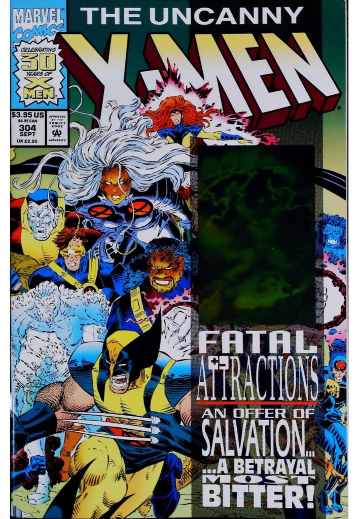 Uncanny X-Men #304, vue de l'exemplaire