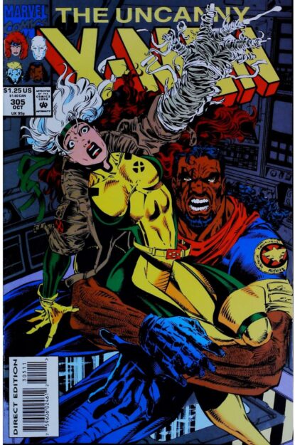 Couverture de UNCANNY X-MEN (1963) #305 - par Jan Duursema Jr - lecubeacomics.com