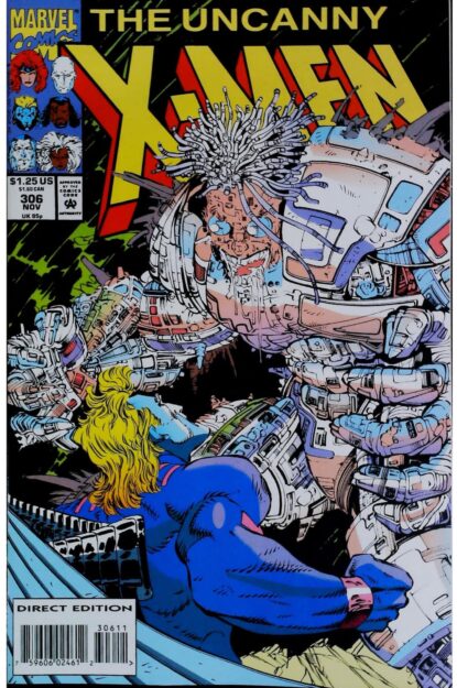Couverture de UNCANNY X-MEN (1963) #306 - par John Romita Jr. - lecubeacomics.com