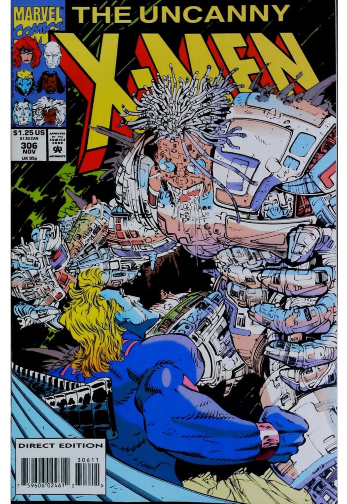 Uncanny X-Men #306, vue de l'exemplaire