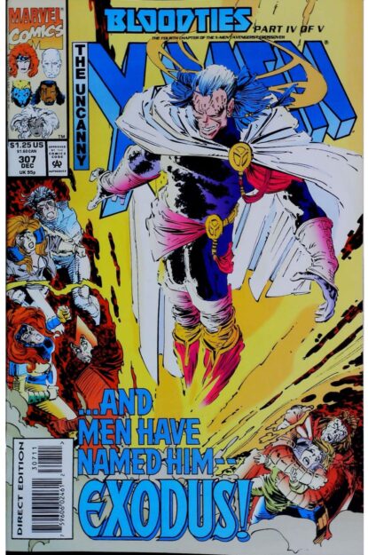 Couverture de UNCANNY X-MEN (1963) #307 - par John Romita Jr. - lecubeacomics.com