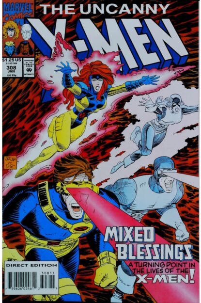 Couverture de UNCANNY X-MEN (1963) #308 - par John Romita Jr. - lecubeacomics.com