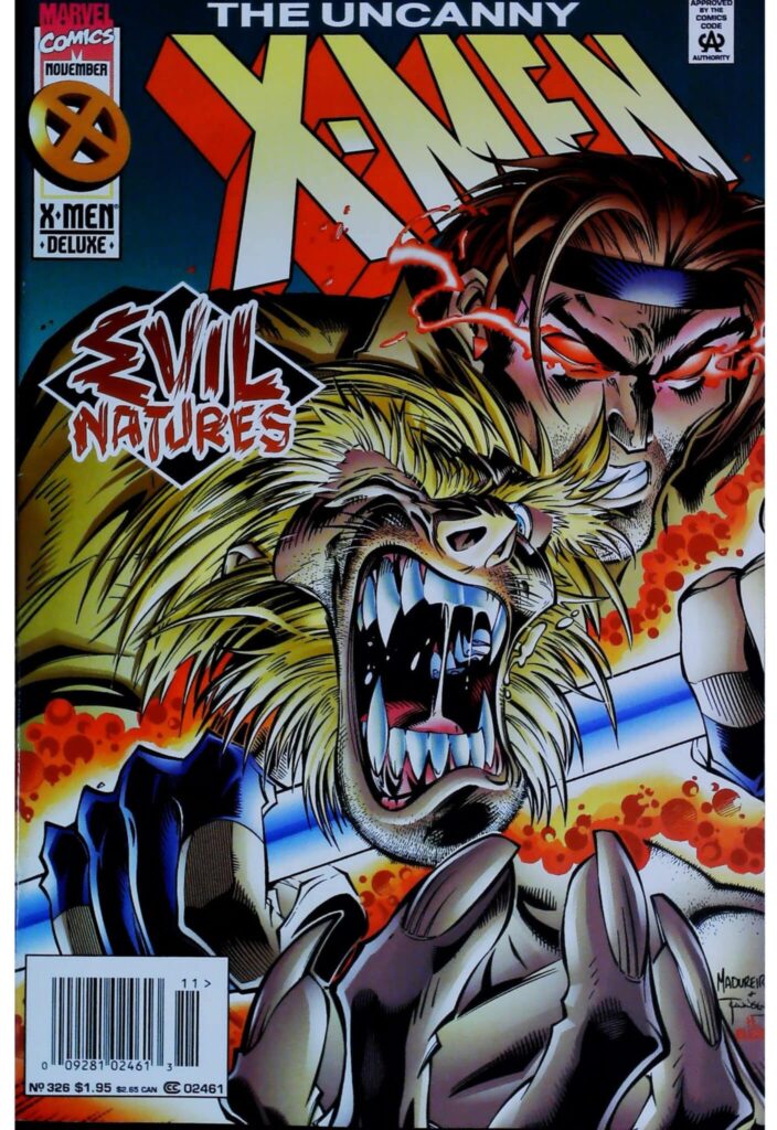 Uncanny X-Men #326, vue de l'exemplaire