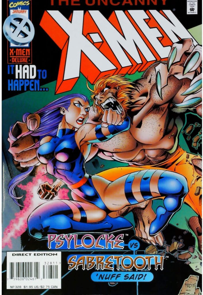 Uncanny X-Men #328, vue de l'exemplaire