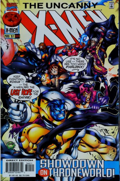 Couverture de UNCANNY X-MEN (1963) #344 - par Joe Madureira - lecubeacomics.com