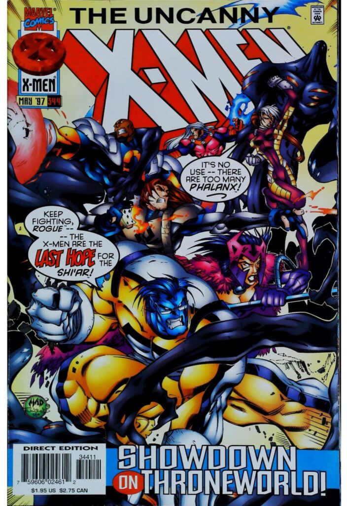 Uncanny X-Men #344, vue de l'exemplaire