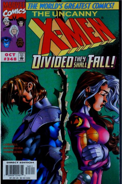 Couverture de UNCANNY X-MEN (1963) #348 - par Joe Madureira - lecubeacomics.com