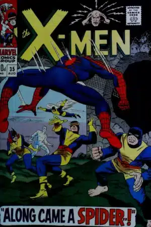 Couverture de UNCANNY X-MEN (1963) #35 - par Dan Adkins - lecubeacomics.com