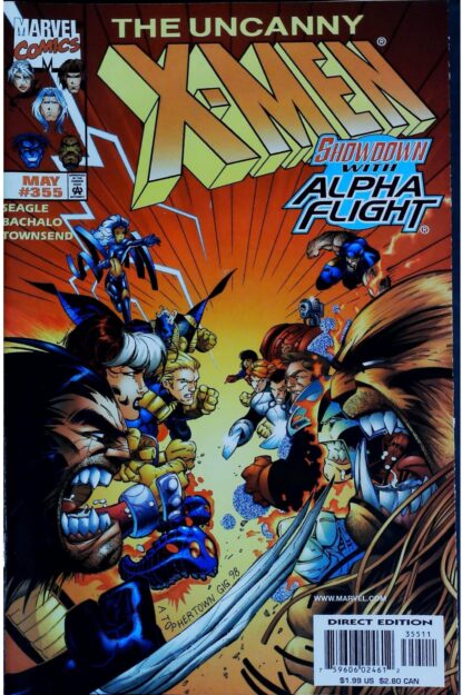 Couverture de UNCANNY X-MEN (1963) #355 - par Chris Bachalo - lecubeacomics.com