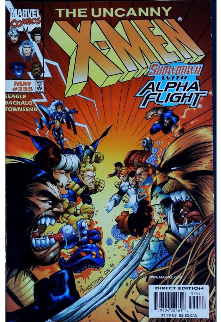 Uncanny X-Men #355, vue de l'exemplaire