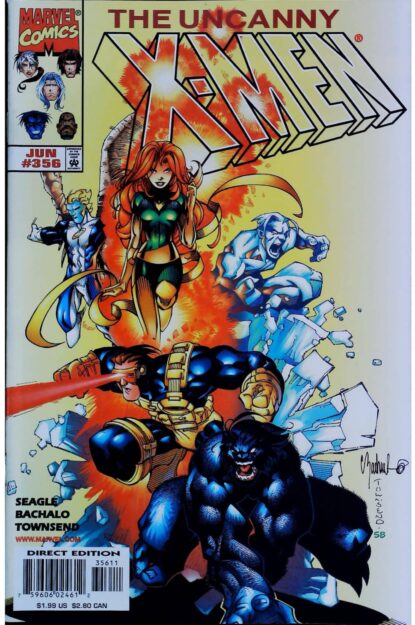 Couverture de UNCANNY X-MEN (1963) #356 - par Chris Bachalo - lecubeacomics.com