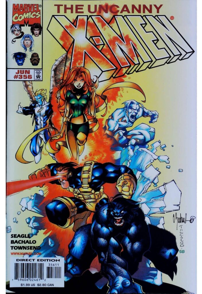 Uncanny X-Men #356, vue de l'exemplaire