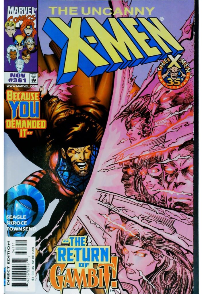 Uncanny X-Men #361, vue de l'exemplaire