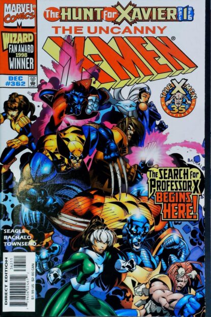 Couverture de UNCANNY X-MEN (1963) #362 - par Chris Bachalo - lecubeacomics.com