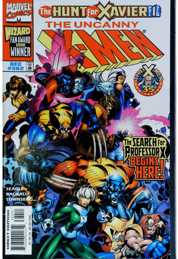 Uncanny X-Men #362, vue de l'exemplaire