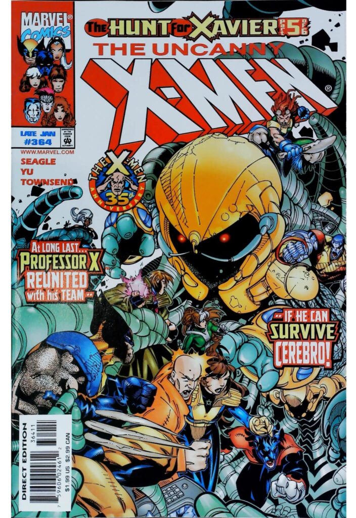 Uncanny X-Men #364, vue de l'exemplaire