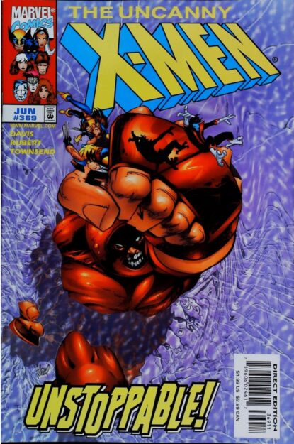 Couverture de UNCANNY X-MEN (1963) #369 - par Adam Kubert - lecubeacomics.com