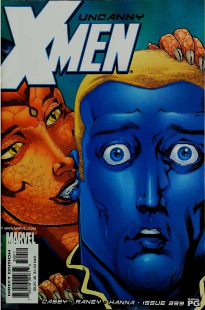 Couverture de UNCANNY X-MEN (1963) #399 - par Tom Raney - lecubeacomics.com