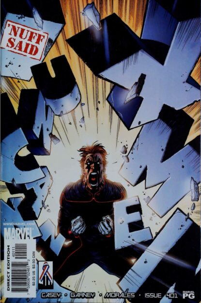 Couverture de UNCANNY X-MEN (1963) #401 - par Ron Garney - lecubeacomics.com
