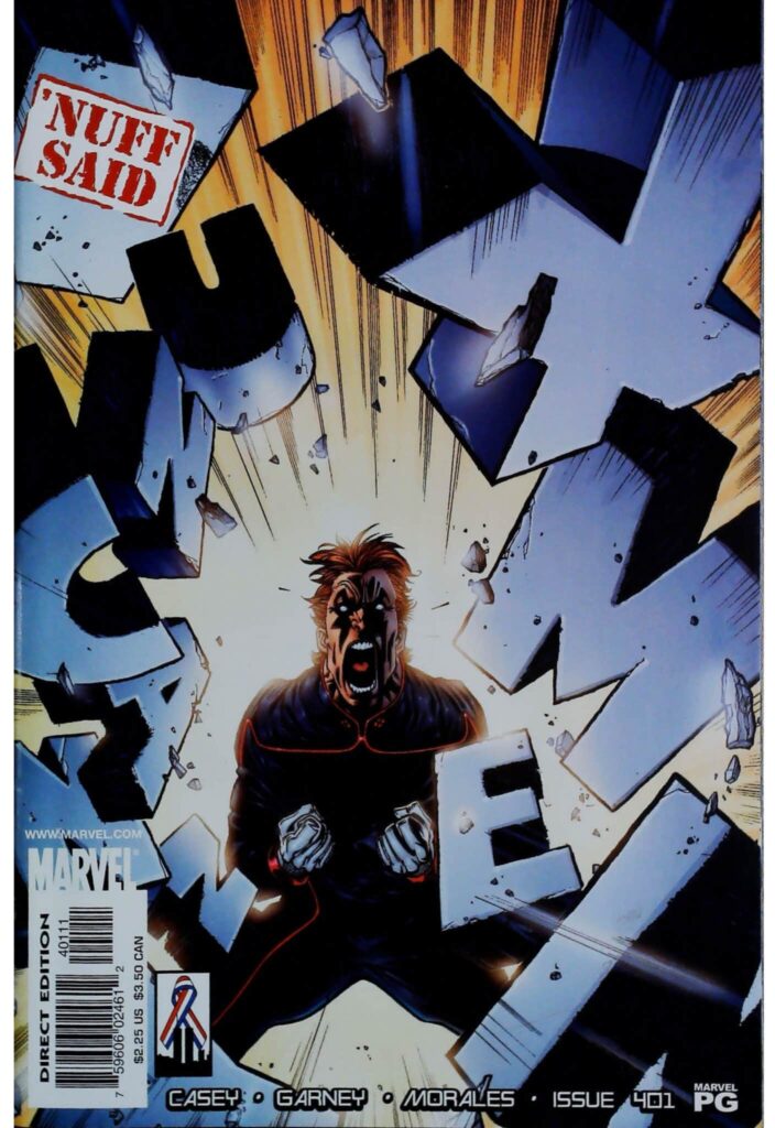 Uncanny X-Men #401, vue de l'exemplaire