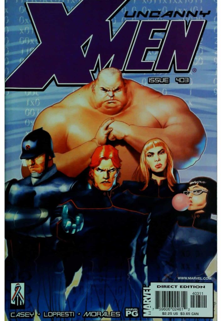Uncanny X-Men #403, vue de l'exemplaire