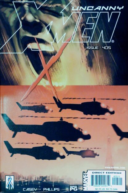 Couverture de UNCANNY X-MEN (1963) #405 - par Sean Phillips - lecubeacomics.com