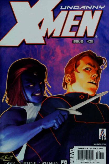 Couverture de UNCANNY X-MEN (1963) #406 - par Ariel Olivetti - lecubeacomics.com