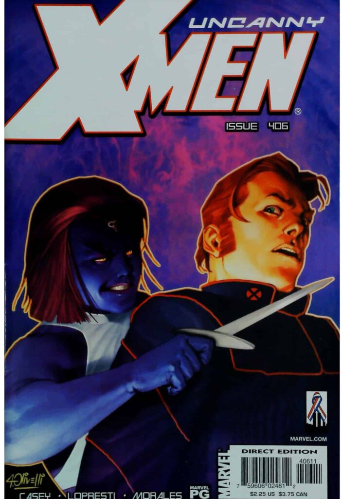 Uncanny X-Men #406, vue de l'exemplaire