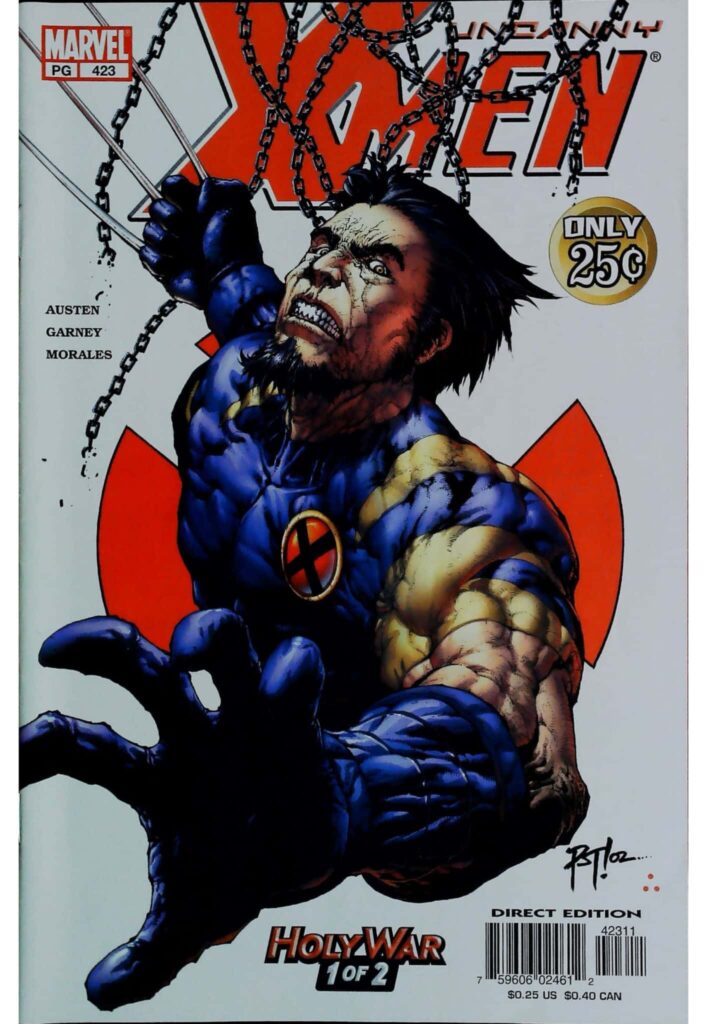 Uncanny X-Men #423, vue de l'exemplaire