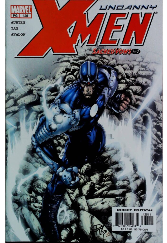 Uncanny X-Men #425, vue de l'exemplaire