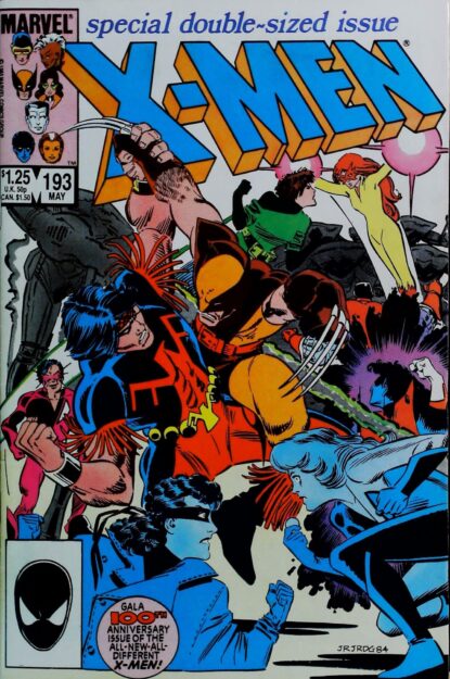 Couverture de UNCANNY X-MEN (1963) #193 - par John Romita Jr. - lecubeacomics.com