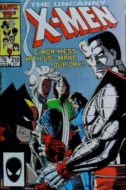 UNCANNY X-MEN (1963) #210 - Marvel - lecubeacomics.com Couverture de UNCANNY X-MEN (1963) #210 - par John Romita Sr - lecubeacomics.com