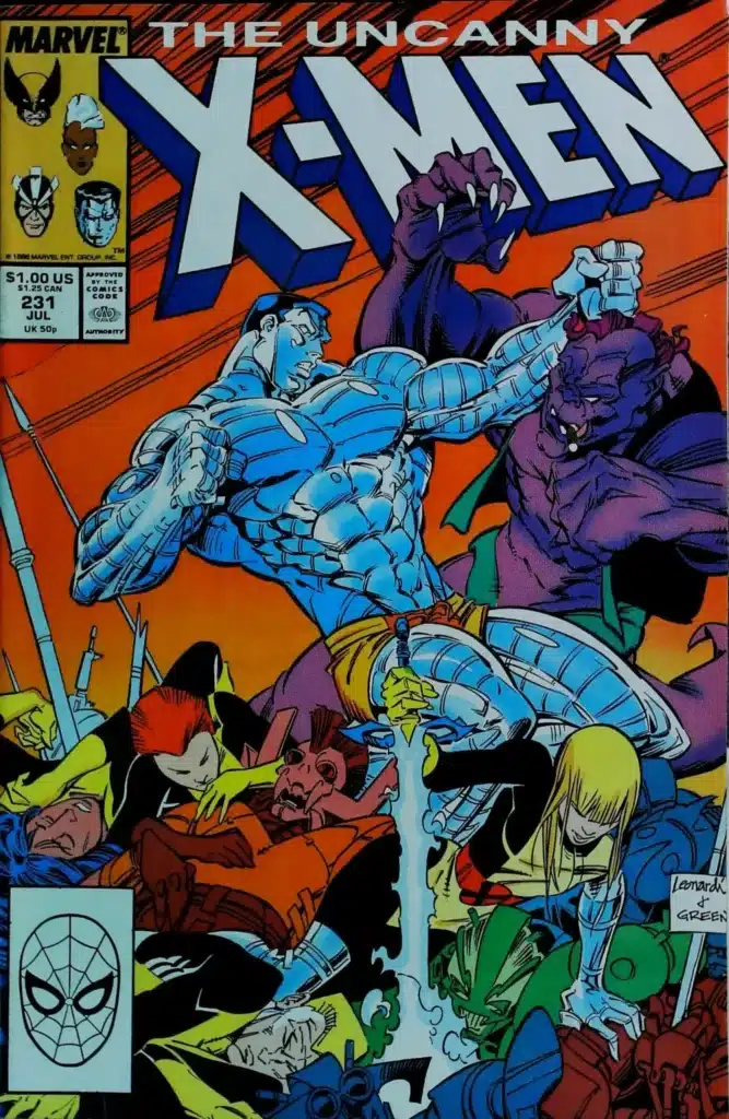 Uncanny X-Men #231, vue de l'exemplaire
