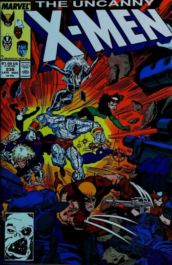 Uncanny X-Men #238, vue de l'exemplaire