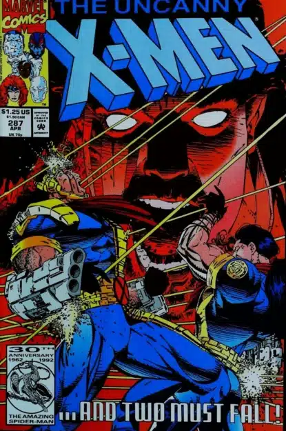 Couverture de UNCANNY X-MEN (1963) #287 - par Whilce Portacio - lecubeacomics.com